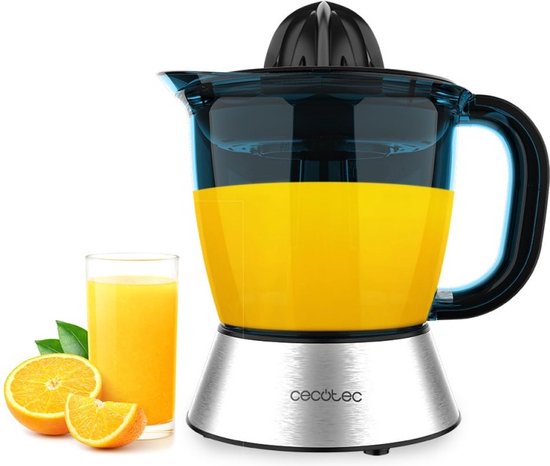 Cecotec 03351 citruspers/sapmaker Slowjuicer 40 W Zwart, Blauw, Roestvrijstaal van Cecotec