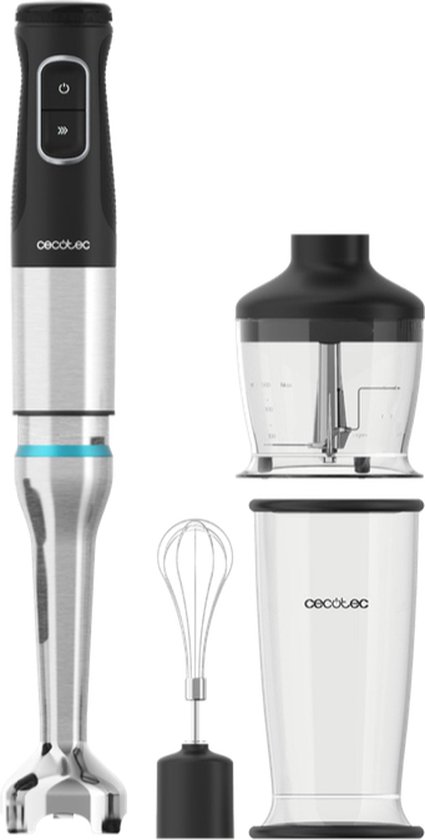 Cecotec 03976 blender Staafmixer 1500 W Zwart, Roestvrijstaal