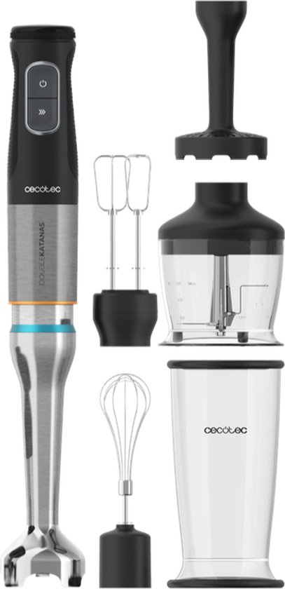 Cecotec 03978 blender Staafmixer 1500 W Zwart, Roestvrijstaal
