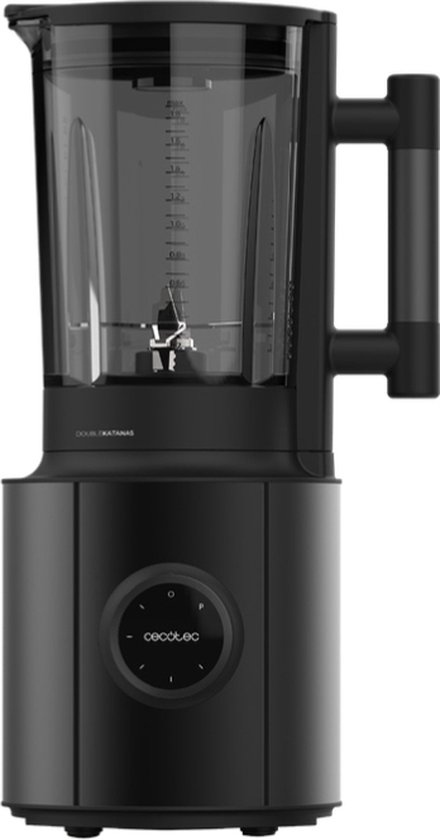 Cecotec 03984 blender Blender voor op aanrecht 1800 W Zwart, Roestvrijstaal, Transparant