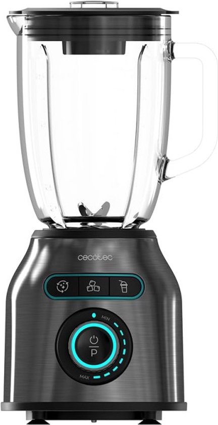 Cecotec 04393 blender 1,8 l Blender voor op aanrecht 2200 W Zwart, Roestvrijstaal van Merkloos