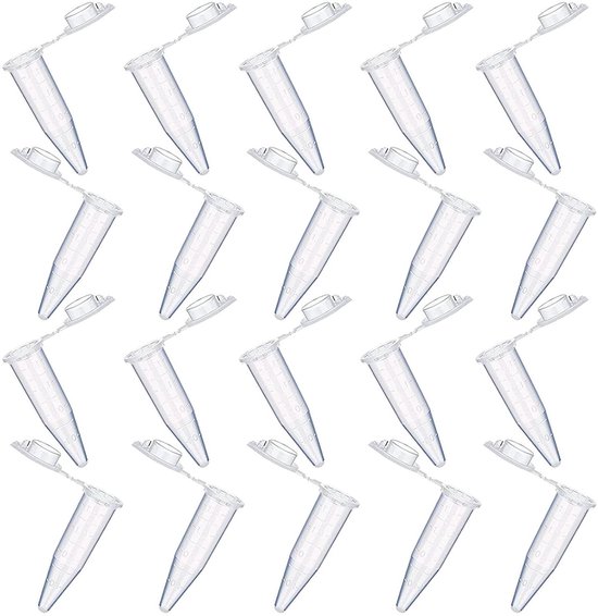 Centrifugaalbuizen - Microcentrifuugbuisjes - Laboratorium Analyse - Met Deksel - 15 ml - Transparant van Merkloos