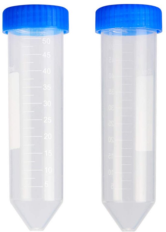 Centrifugebuisjes 50 ml Polypropyleen met Schroefdop – Gegradueerde Conische Buisjes (25 stuks) van Merkloos