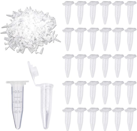 Centrifugebuisjes - Microbuisjes - Laboratorium Werk - Kliksluiting - 05 ml - Transparant van Merkloos
