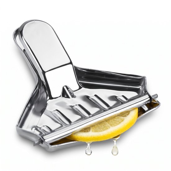 Cheqo® Citroenknijper - Citroenpersje - Citroenschijfpers - Citroenpers voor op Tafel - Citruspers voor Citroenpartjes - Lemon Squeezer - Limoenknijper - Bar Accessoires - voor Thee, Vis en Cocktails van Cheqo