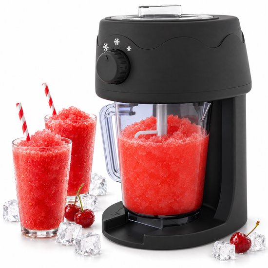 Cheqo® Slush Puppy Machine - Slushmachine - Slush Maker - Slushy Maker - IJscrusher - Ice Crusher - IJsvergruizer - IJsmachine - Crushed Ice Machine - Frozen Drink Machine - Smoothie en Milkshake Maker - Elektrisch voor Cocktails en Thuis van Cheqo