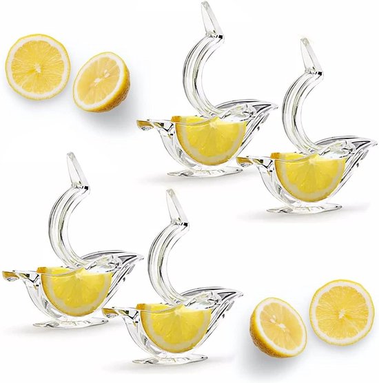 Citroen Lime Citrus Squeezer - 4 Pack Vogel Citroen Slice Squeezer Handmatig - Druk Knijpen Fruit Keuken Home Tool