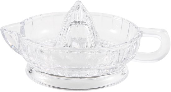 Citroenknijper, Citrus Juicer Handmatige Hand Squeezer met Handvat en Giet Tuit, Clear Lemon Manual Extractor Kleine Handheld Oranje Juicer