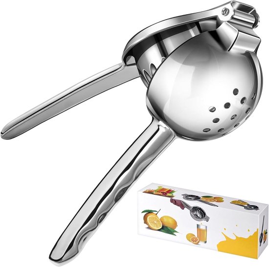 Citroenpers - Handpers Citrus - Sap Persen - Roestvrij Staal - 22 x 78 x 52 cm - Zilver