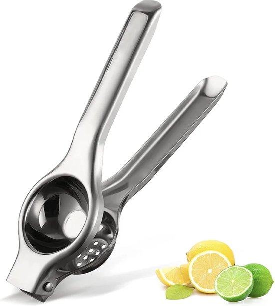 Citroenpers RVS - Citrus Squeezer - Limoenpers - Handcitruspers - Citrusknijper - Handpers - Fruitpers - IXEN van Merkloos