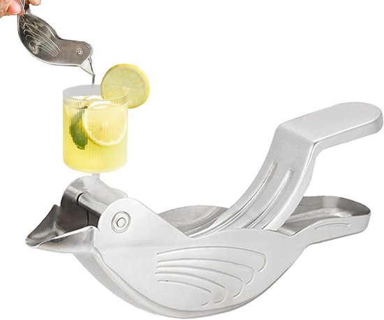 Citroenpers Vogel - Citruspers Handpers - Sap Extraheren - Roestvrij Staal - 115 cm - Meerkleurig