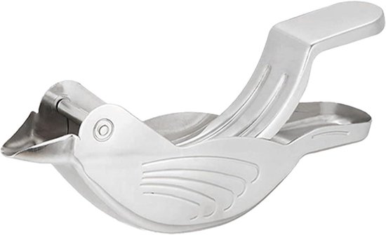 Citroenpers Vogel - Limoenpers Keuken - Sap Persen - Roestvrij Staal - 11.5 cm - Zilverkleurig