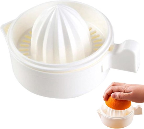 Citrus Handpers - Fruit Perser - Verse Sapjes Maken - Efficiënt Rotatiemechanisme - 98 x 67 cm - Wit
