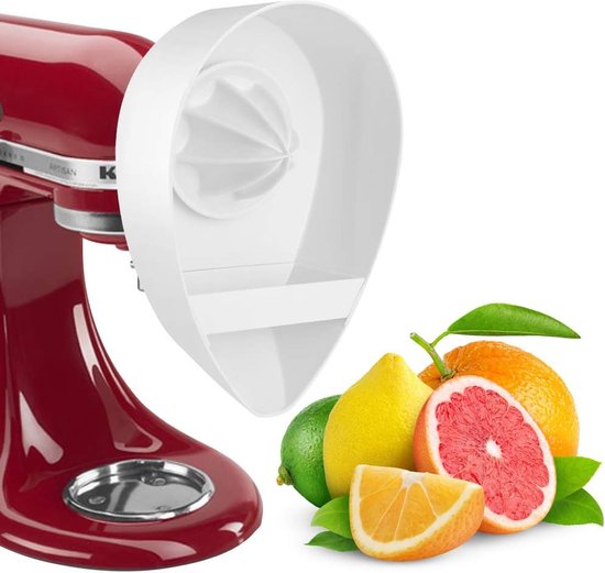 Citruspers Accessoire - Geschikt voor Alle Keukenmixers - Ideaal voor Verse Sapextractie - Perfect voor Sinaasappels, Citroenen en Limoenen - Eenvoudig te Bevestigen en Gebruik