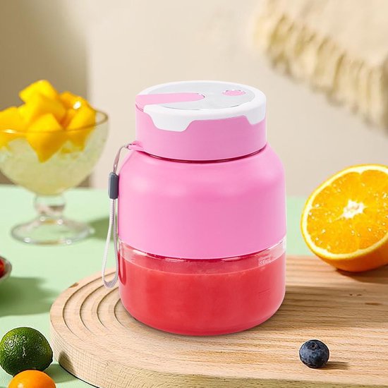 Citruspers, automatische sinaasappelpers, elektrische sinaasappelpers, mini draadloze draagbare oplaadbare automatische sapbeker. van Merkloos