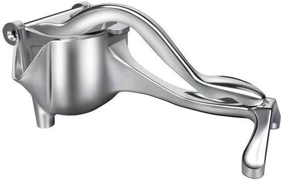 Citruspers - Citroenpers - Aluminiumlegering - Limoenpers - Sinaasappel juicer - Handpers - Handmatige Fruitpers - Handcitruspers - Citrusknijper - Geschikt voor keuken, bar, picknick in de buitenlucht - 21*11*10cm - Zilver