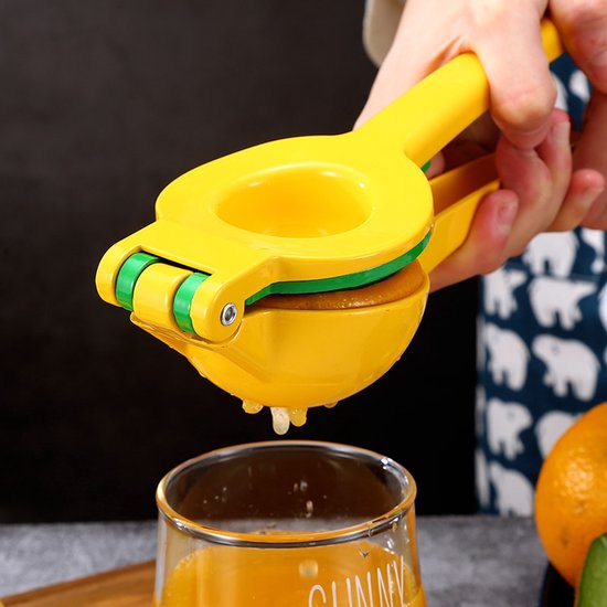 Citruspers - Citroenpers - Limoenpers - Sinaasappel juicer - Handmatige Fruitpers - Metaal - 22.5 x 7.4cm