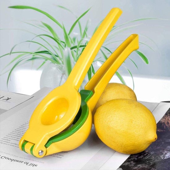*** Citruspers Citroenpers - Limoenpers - Sinaasappel juicer - Handmatige Fruitpers - Metaal - Citroen, Limoen, Sinaasappel Juicer - van Heble® *** van Heble®