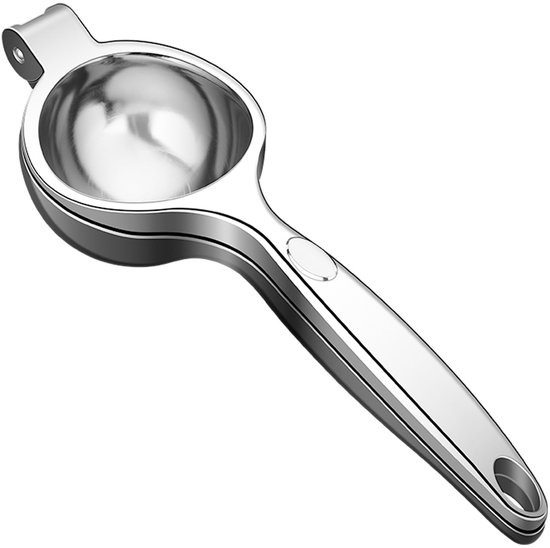 Citruspers - Citroenpers - Zinklegering - Limoenpers - Sinaasappel juicer - Handpers - Handmatige Fruitpers - Handcitruspers - Citrusknijper - Geschikt voor keuken, bar, picknick in de buitenlucht - 22*7 cm - Zilver
