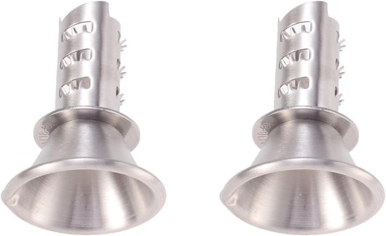 Citruspers handmatig - 2 Stuks - Limoenpers - RVS - Citroenpers - Juicer - Limoenknijper - Citruspersen - Handmatige fruitpers - 66*18*45mm - Zilver