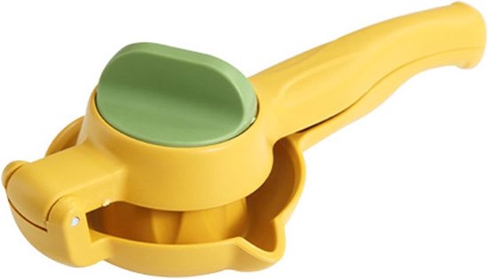 Citruspers Handmatig - Citroen Limoen Sapextractor - Vers Sap Maken - Hoge Sapextractie - 23 x 11.5 cm - Citroengeel van Merkloos