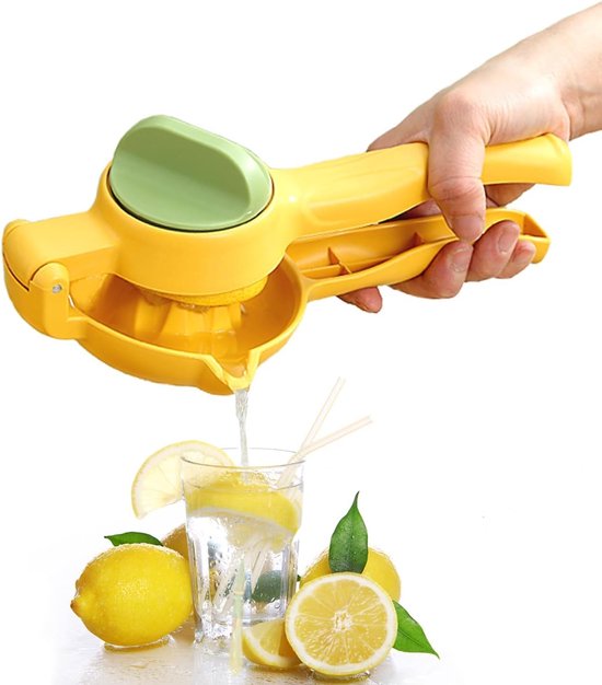 Citruspers, handpers, citruspers, limoenpers, citruspers, handmatige citroenpers, sinaasappelpers, citroenpers, glas, citruspers, handmatig, geschikt voor citroen, limoen, oranje van Merkloos