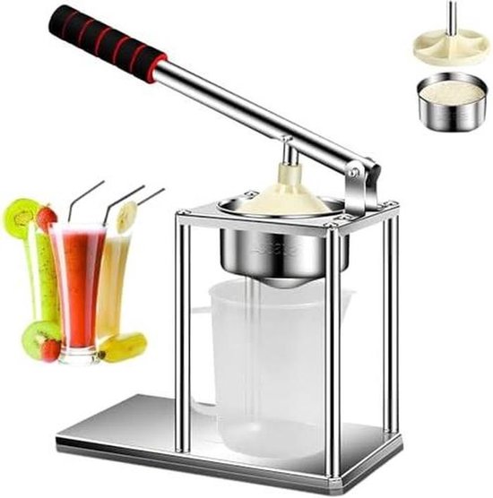 Citruspers Manual Juicer - Sinaasappelsappers met twee perskoppen, fruitpers en sappersmachine