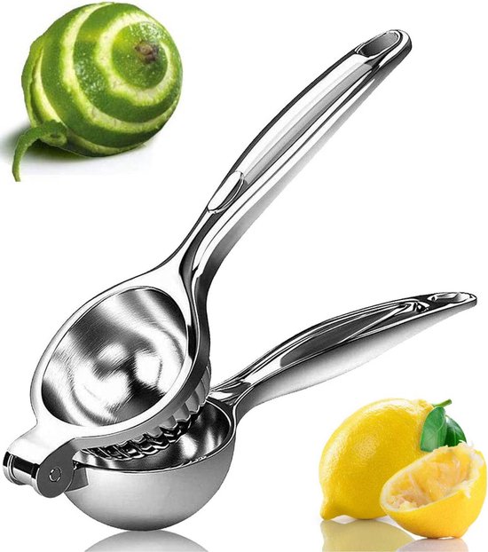 Citruspers - RVS Citroenpers - Limoenpers - Sinaasappel juicer - Handmatige Fruitpers van Merkloos