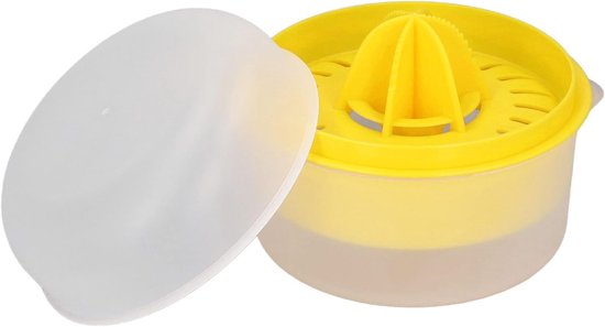 Citruspers - Sapmaker Handmatig - Verse Sappen Maken - Eenvoudige Bediening - Compact Formaat - Geel