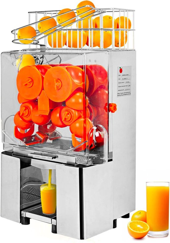 Citruspers, sinaasappelpers - 120W, commercieel, roestvrij staal