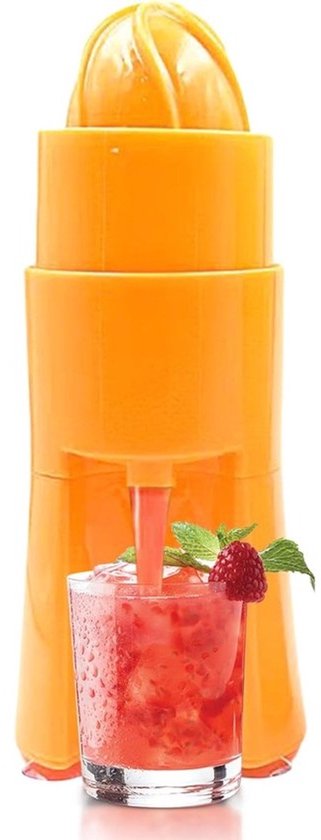 Citruspers - Sinaasappelpers - Verse sap maken - Compact en lichtgewicht - 9x8x9 cm - Willekeurige kleur