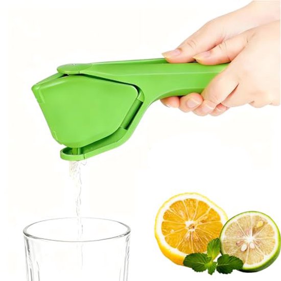 Citruspersen - Citroenpers - Handmatige sinaasappelpers - Sapcentrifuge met hendel voor huishoudelijk gebruik - Afneembare en gemakkelijk te reinigen sapcentrifuge - Geschikt voor citroenen, limoenen, mandarijnen en sinaasappels - Groen van Merkloos