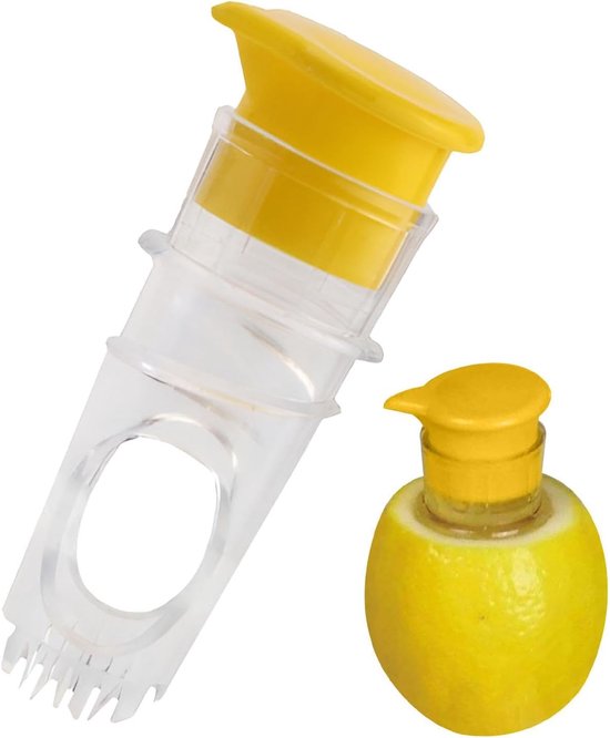 Citruspersen - Handmatige citroenpers, handpers, handpers, limoenpers, compacte citruspers en schenktuit voor citroen, 1 stuk