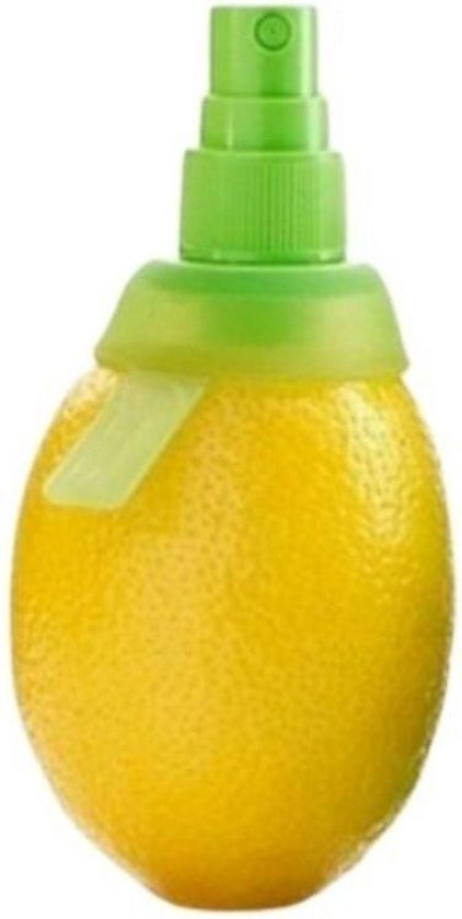 Citrusspray - 2 Stuks - Groen geel of oranje - Kunststof - Verstuiven van citroen of limoen - Citruspers - Citroen spuit - Persen