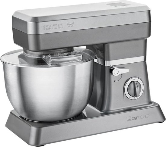 Clatronic KM 3630 - Keukenmachine - Kneedmachine - 1200 Watt - XXL - Titan