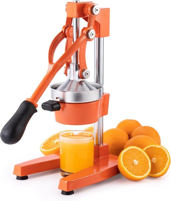 CO-Z Citruspers, handmatig, hendel voor citrusvruchten, verse citrusvruchten, retro design, Oranje van Merkloos