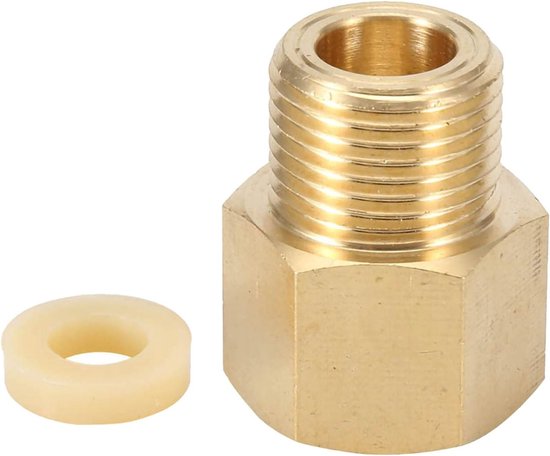 CO2 Fles Adapter voor Thuisbrouwerij en Aquarium, W21.8 naar CGA320 Connector, Regulator Accessoires voor Gasflessen en Tanks
