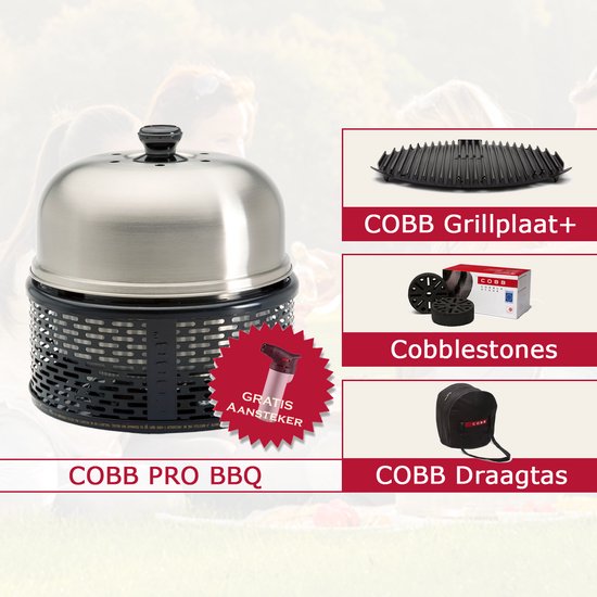 COBB Pro Voordeelpakket | Grillplaat + Cobblestones + Draagtas van Cobb