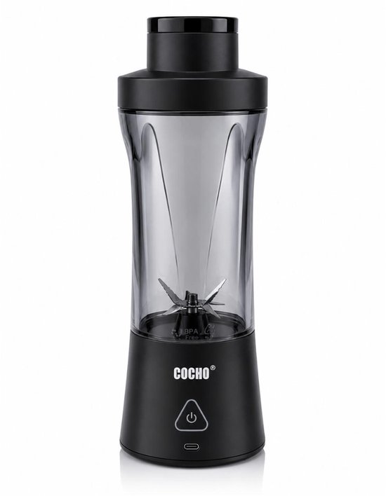 COCHO® Blender To Go - Smoothie Maker 650ML - Oplaadbare Mini Blender - Smoothies & Shakes - Draadloos & Draagbaar - Fruit Mixer - USB Oplaadbaar Merk:Cocho • 2,8 Bekijk 10 reviews • Delen • Rapporteer