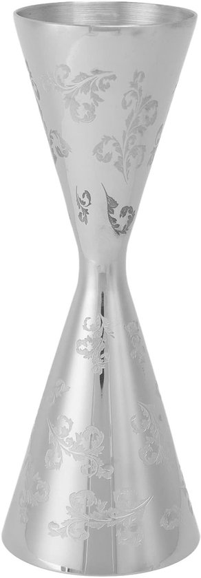 Cocktail Jigger van RVS met Maten, Perfect voor Bartenders, 60ml en 89ml Maatvoering voor Precisie Mixen van Merkloos