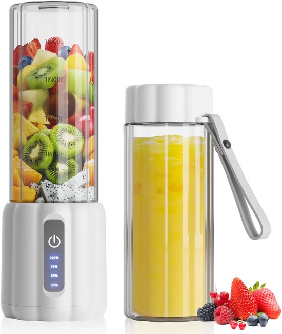 COKUNST Portable Blender Smoothies Maker for Carrying, 6 Blades 22000RPM, 500ml Mixer with Leak-Proof Travel Cup and USB-C Charging, Compact Personal Mini Blender for Shakes, Baby Food