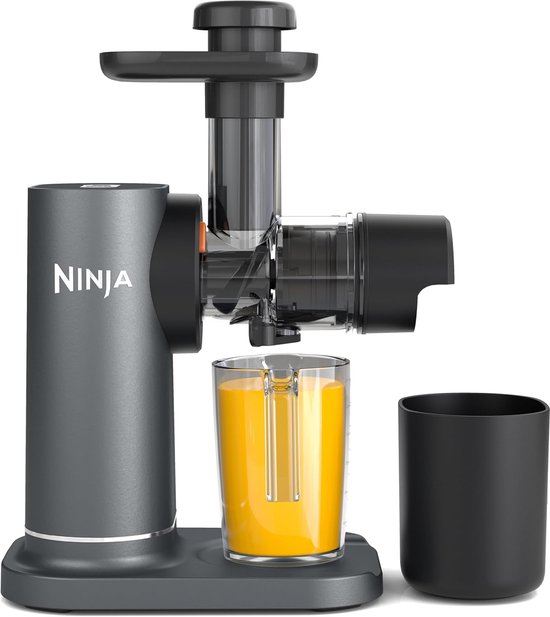 Cold press juicer met 700 ml sapkan – 9-segments persschroef – anti-verstoppingsfilter – stil – 150 watt – grijs van Merkloos