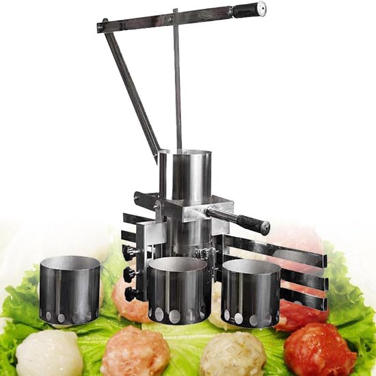 Commercial Manual Meatball Forming Machine Vegetable Balls Fish Meatball Former Mold Tool 600 Balls Per Minute Croquettes Shrimp Meat Ballers