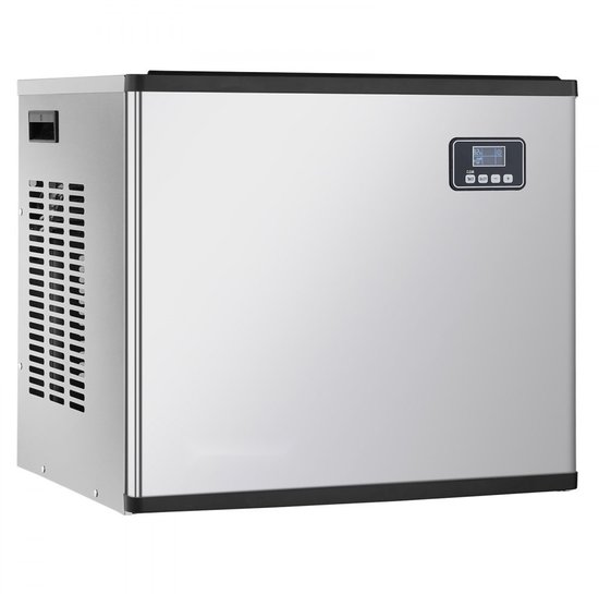 Commerciële ijsblokjesmachine - Modulaire kopunit - Capaciteit 249,5 kg/dag - Zelfreiniging - Timerfunctie - Instelbare ijsdikte - Zonder opslagbak van Merkloos