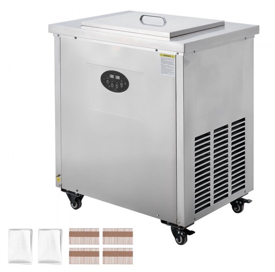 Commerciële IJslollymachine - Set van 40 Mallen - Roestvrij Staal - Inclusief Stokjesmaker - Voor Bars, Cafés en Melktheewinkels van Merkloos