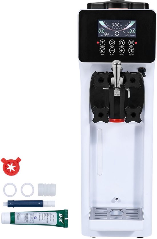 Commerciële Ijsmachine, 10 L/U, 900W, Lcd-Scherm En Praktisch Ontwerp voor Eenvoudige Bediening. van Merkloos