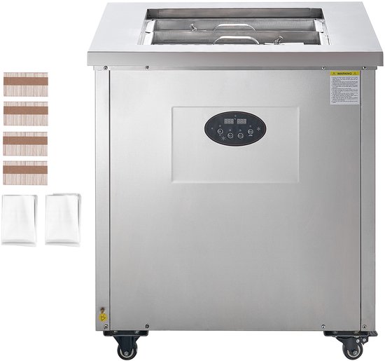 Commerciële Ijsmachine, 2-Vormenset - 52-Delige Ijslollymaker van Roestvrij Staal, Ideaal voor Bars, Cafés en Melktheewinkels van Vevor