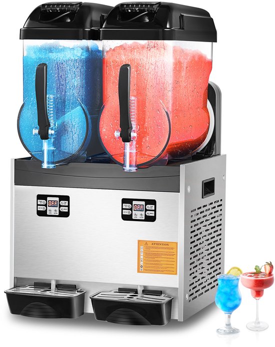 Commerciële Slushy Machine 12lx2 Margarita Smoothie en Ijskoude Drankmaker van Merkloos