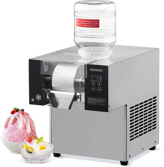 Commerciële Snowflake Ice Maker van - Vermogen van 176,4 Pond/24 Uur Voor Ultieme Koeling van Merkloos