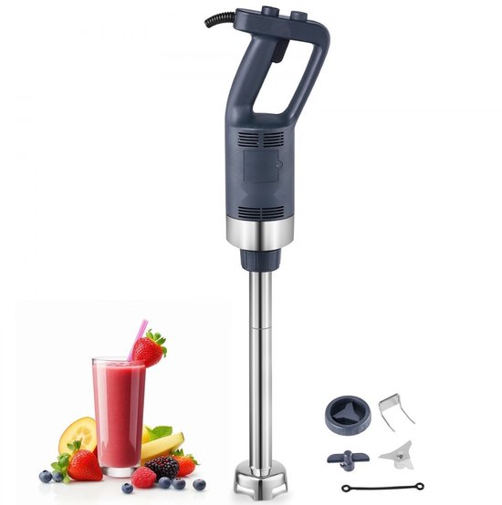 Commerciële Staafmixer - Professionele Handblender - 500 W - Traploze Snelheidsregeling - RVS Mes - Staaf 40,6 cm - Voor Soepen en Sauzen - Multifunctioneel van Merkloos